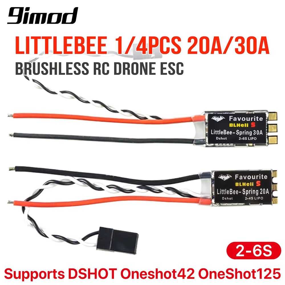 Favourite FVT Littlebee 20A/30A ESC Blheli_S OPTO 2-6S Brushless Speed Controller