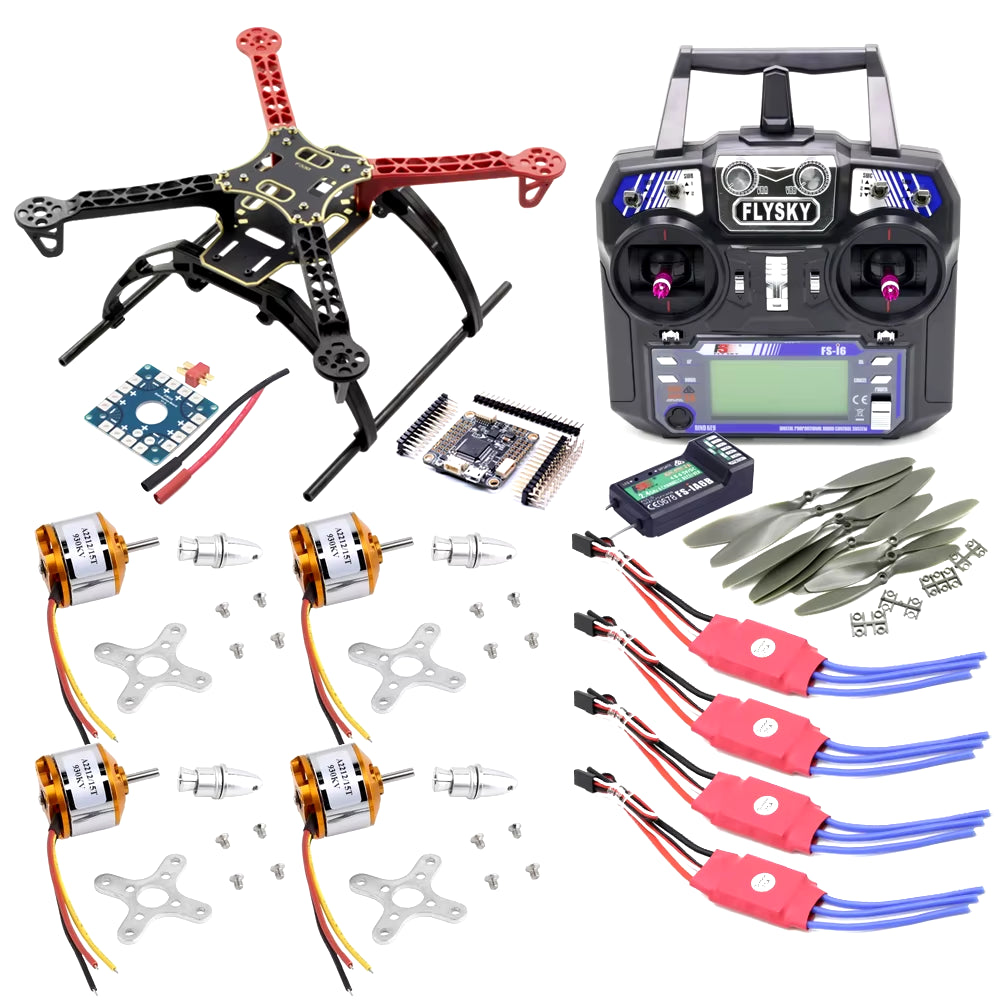 F330 330Mm Drone Kit with Landing Gear FS I6 F4 V3S FC A2212 KV930 2-3S Motor Simonk 20A ESC 8038 Propellers for RC Drone Toy