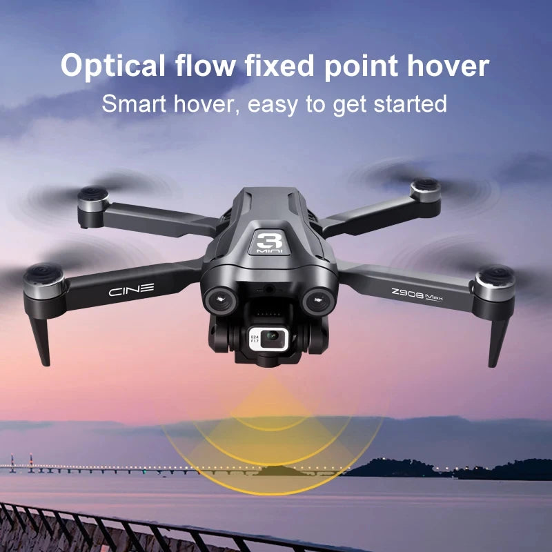 Z908 Pro MAX Drone 8K Dual HD Aerial Photography FPV Professional Brushless Motor 5G GPS Obstacle Avoidance Quadrotor