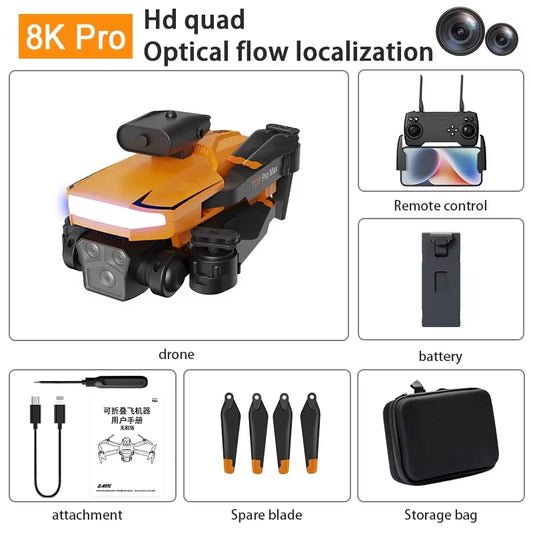 Xiaomi MIJIA P18Pro Drone 8K HD Triple Camera Optical Flow Positioning GPS Obstacle Avoidance Photography RC Quadcopter 10000M