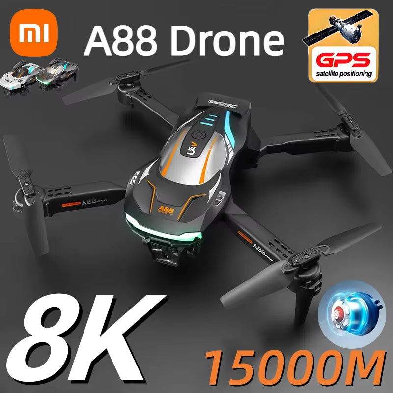 Xiaomi A88 Drone 8K Dual Camera GPS Professional 5G Obstacle Avoidance Optical Flow Positoning Brushless Drone 15000M