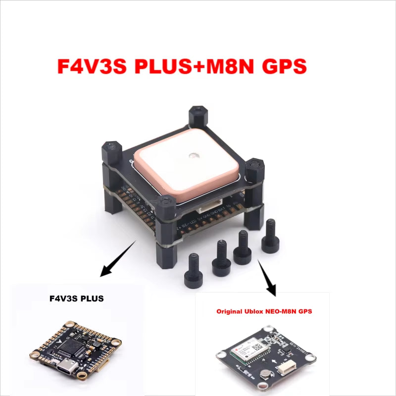 F4V3S F4 V3 V3S plus LC INAV Betaflight Flight Controller Board Barometer OSD TF BN880 M8N GPS Quadcopter RC Drone FPV Racing