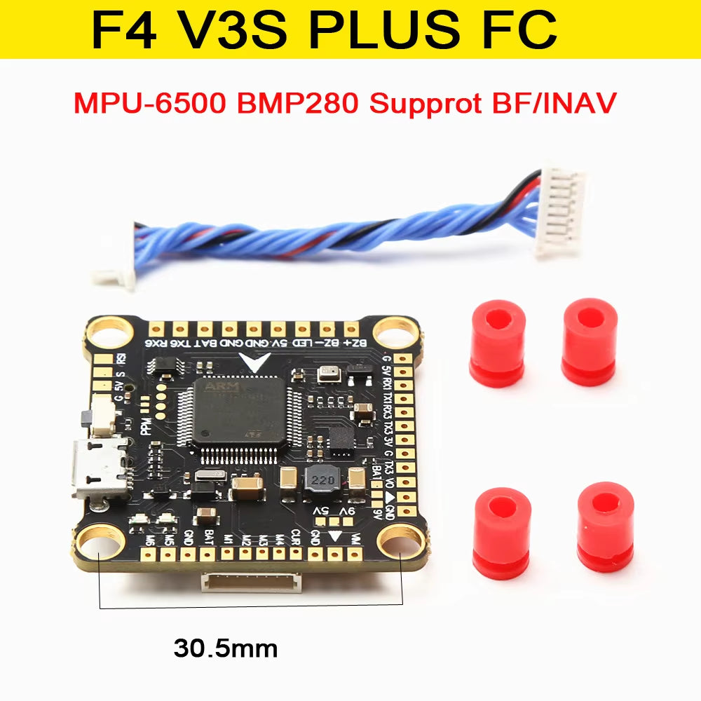 F4V3S F4 V3 V3S plus FC Stack/Flytower Flight Controller Board Barometer OSD 30A 45A 60A ESC for FPV Racing Drone Quadcopter