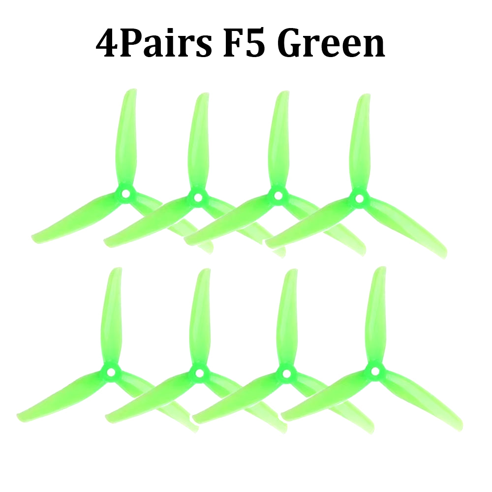 4Pairs Iflight Nazgul F5/5140 5 Inch 3 Blade / Tri-Blade Propeller with 5Mm Mounting Hole for FPV Racing Freestyle 5Inch Drones