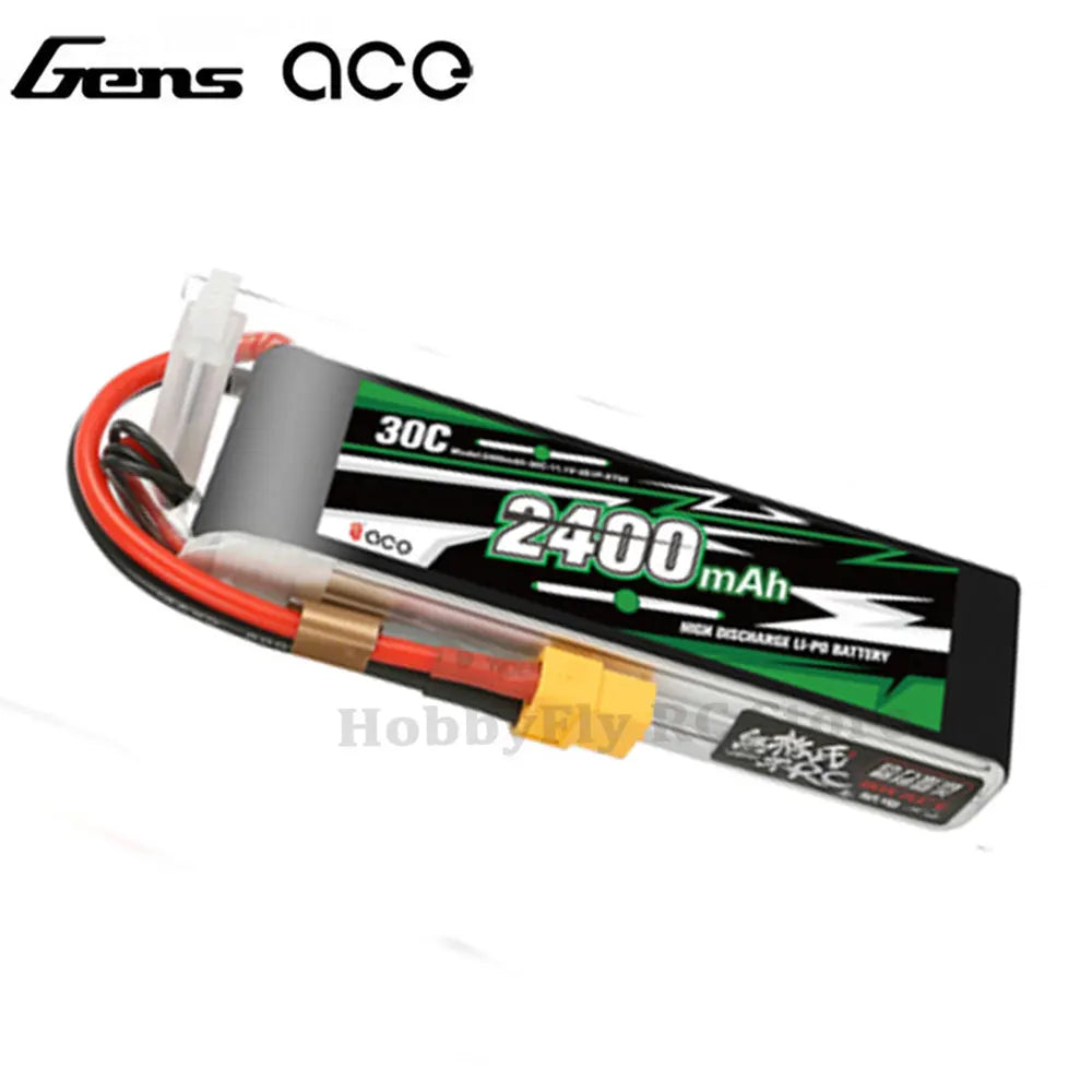 Gens ACE Lipo Battery 1800/2000/2200/2400/2700Mah 2S 3S 4S 6S 7.4V 11.1V 14.8V 22.2V 20C 30C 45C with T/XT60 Plug for FPV Drone