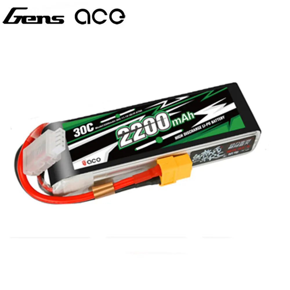 Gens ACE Lipo Battery 1800/2000/2200/2400/2700Mah 2S 3S 4S 6S 7.4V 11.1V 14.8V 22.2V 20C 30C 45C with T/XT60 Plug for FPV Drone