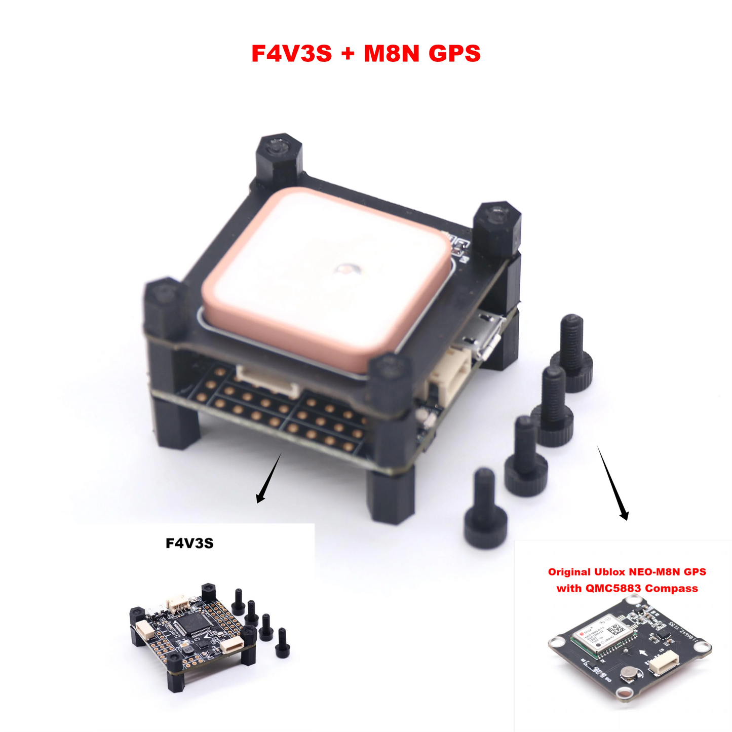 F4V3S F4 V3 V3S plus LC INAV Betaflight Flight Controller Board Barometer OSD TF BN880 M8N GPS Quadcopter RC Drone FPV Racing