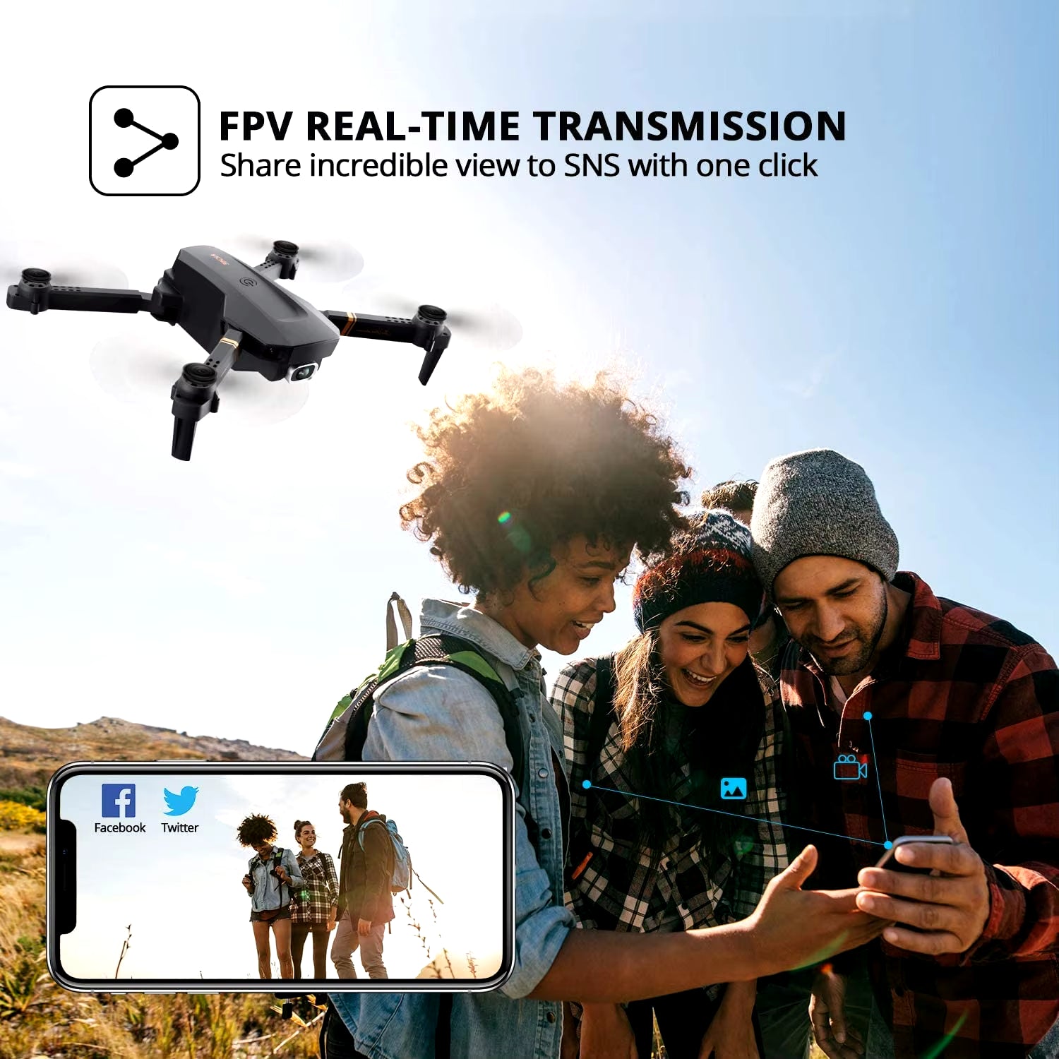 V4 RC Drone 4K WIFI Live Video FPV 4K/1080P Drones with HD 4K Wide Angle Profesional Camera Quadrocopter Dron Toys