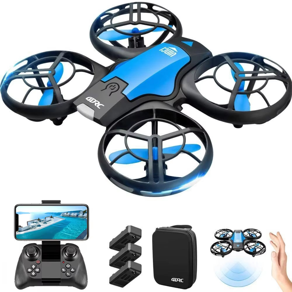 V8 Drone with 4K HD Camera 1080P Wifi FPV Real-Time Video Drones Height Keep RC Helicopter Gift Toy for Adult and Children