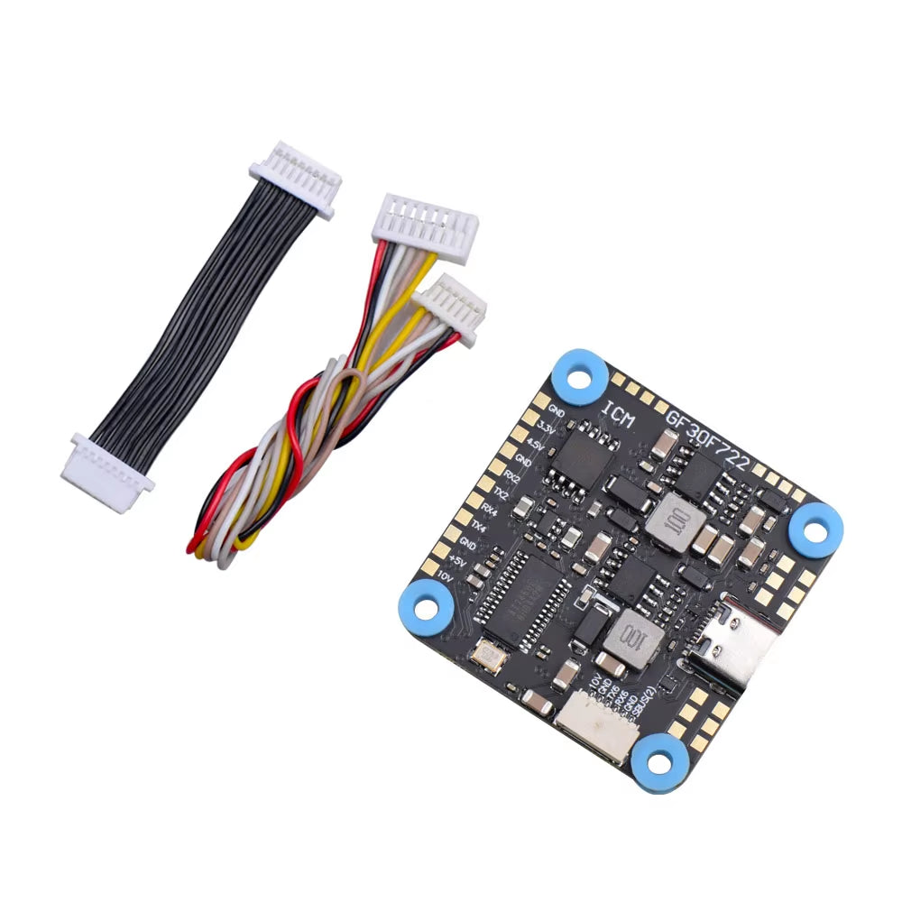 GF30F722-ICM F7 Flight Control Dual BEC 5V 10V OSD HD 3-8S Input 30X30Mm for RC FPV Freestyle HD Drones DIY Parts