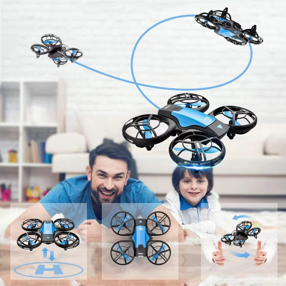 V8 Drone with 4K HD Camera 1080P Wifi FPV Real-Time Video Drones Height Keep RC Helicopter Gift Toy for Adult and Children