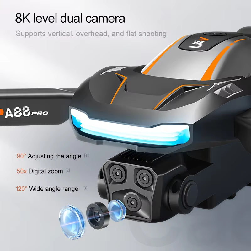 Xiaomi A88 Drone 8K Dual Camera GPS Professional 5G Obstacle Avoidance Optical Flow Positoning Brushless Drone 15000M