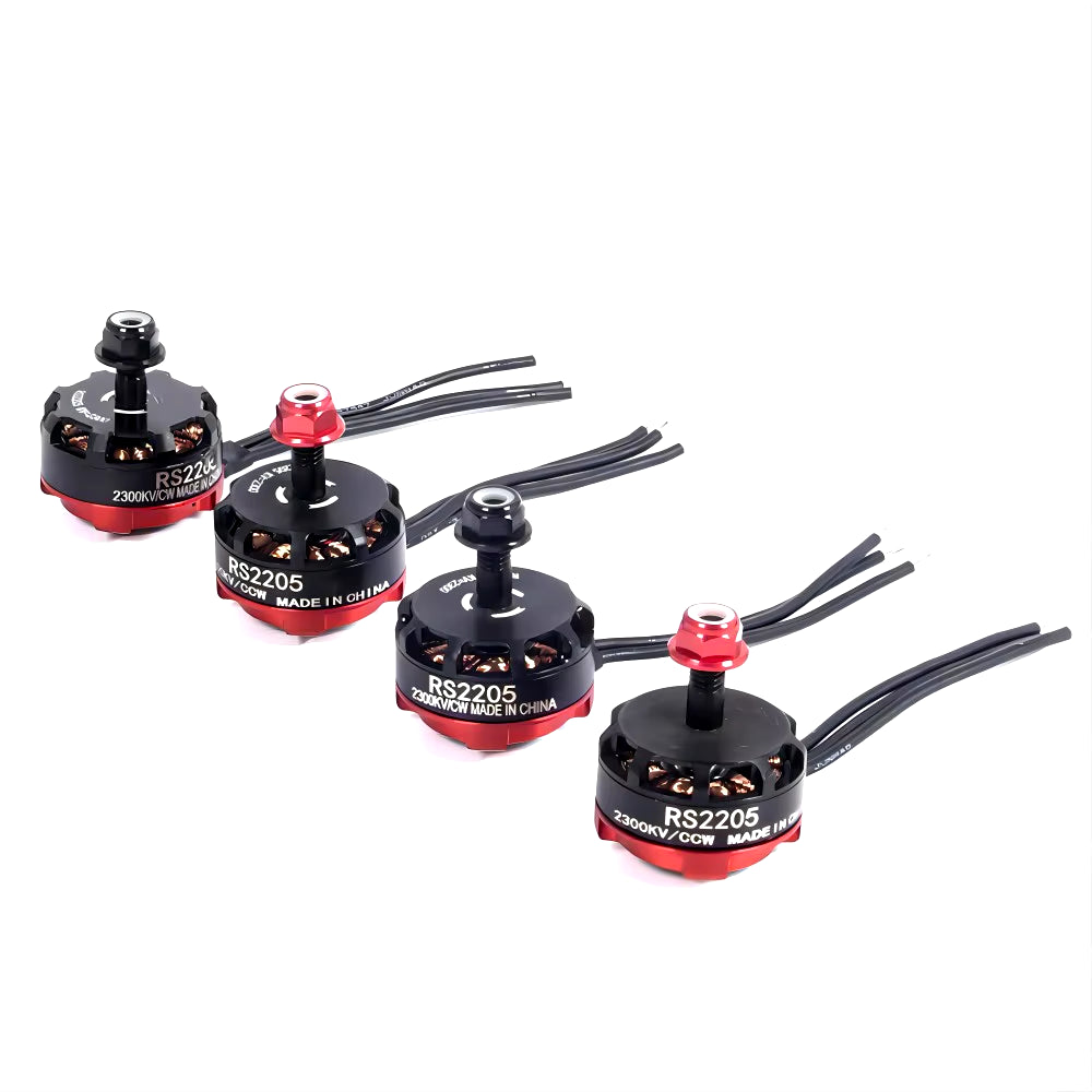 Brushless Motor RS2205 2300KV 2205 CW/CCW Aircraft Model Four Axis 5-Inch for 2-6S 20A/30A/40A FPV Racing Quadcopter ESC Drone