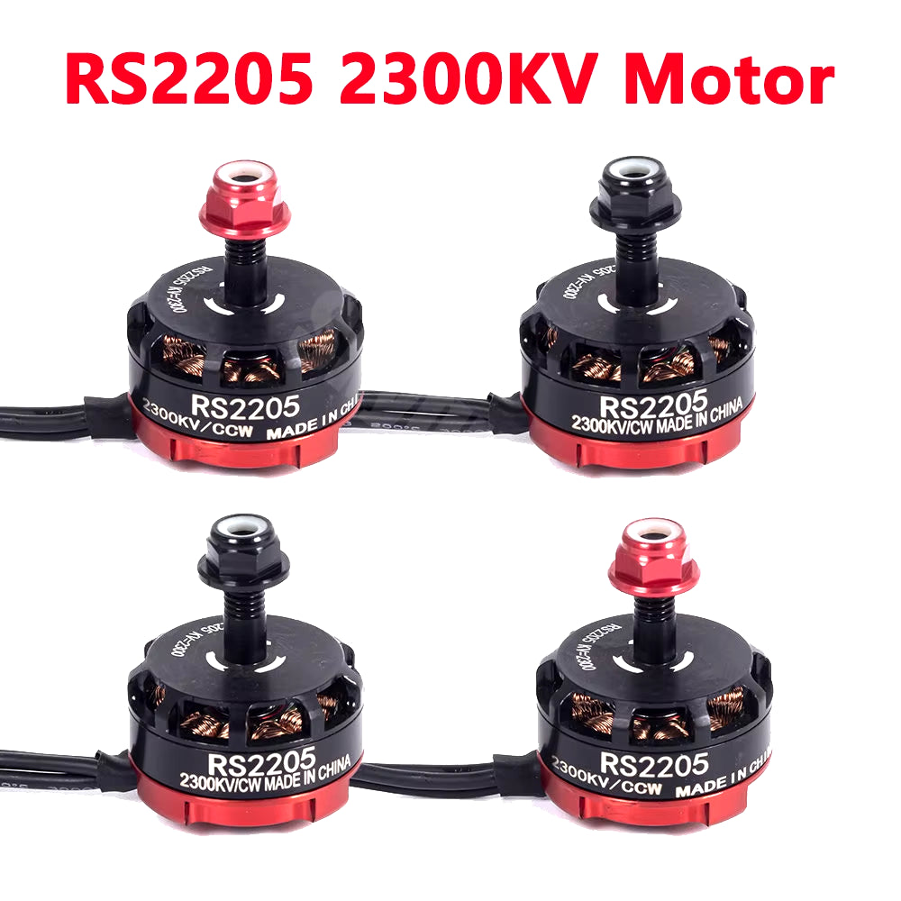 Brushless Motor RS2205 2300KV 2205 CW/CCW Aircraft Model Four Axis 5-Inch for 2-6S 20A/30A/40A FPV Racing Quadcopter ESC Drone