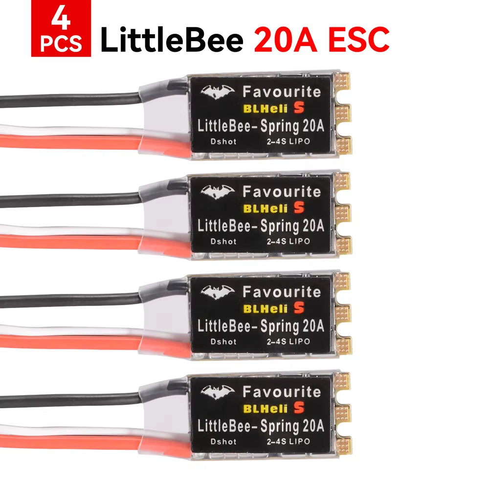 Favourite FVT Littlebee 20A/30A ESC Blheli_S OPTO 2-6S Brushless Speed Controller