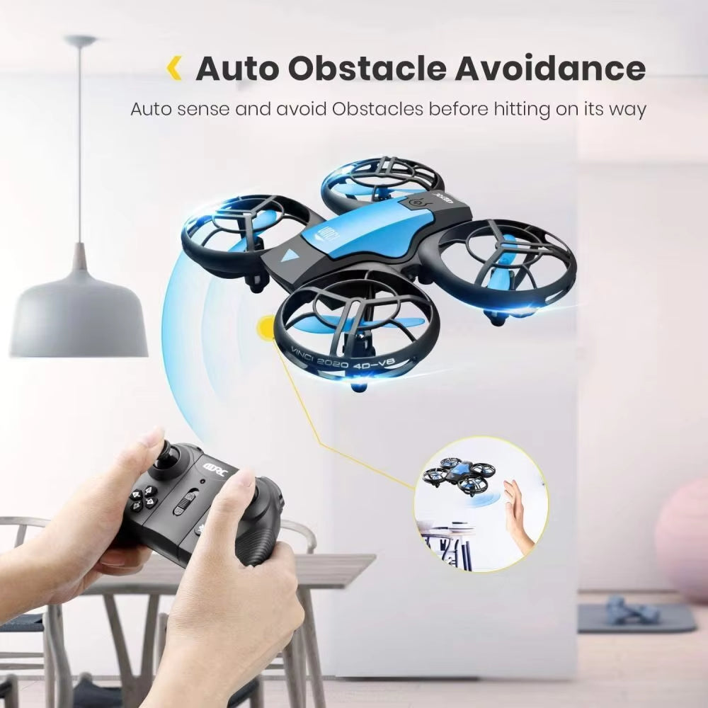 V8 Drone with 4K HD Camera 1080P Wifi FPV Real-Time Video Drones Height Keep RC Helicopter Gift Toy for Adult and Children