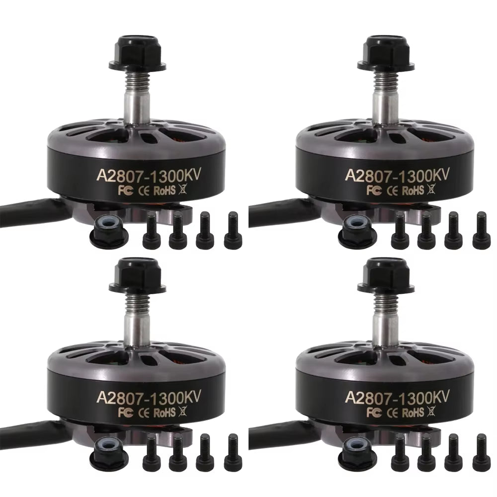 4Pcs/Lot Angel A2807 KV1300 6S/ 1500KV 5S/ 1700KV 4S Brushless CW Motor for 7Inch Long Range FPV Freestyle Drone Accessories